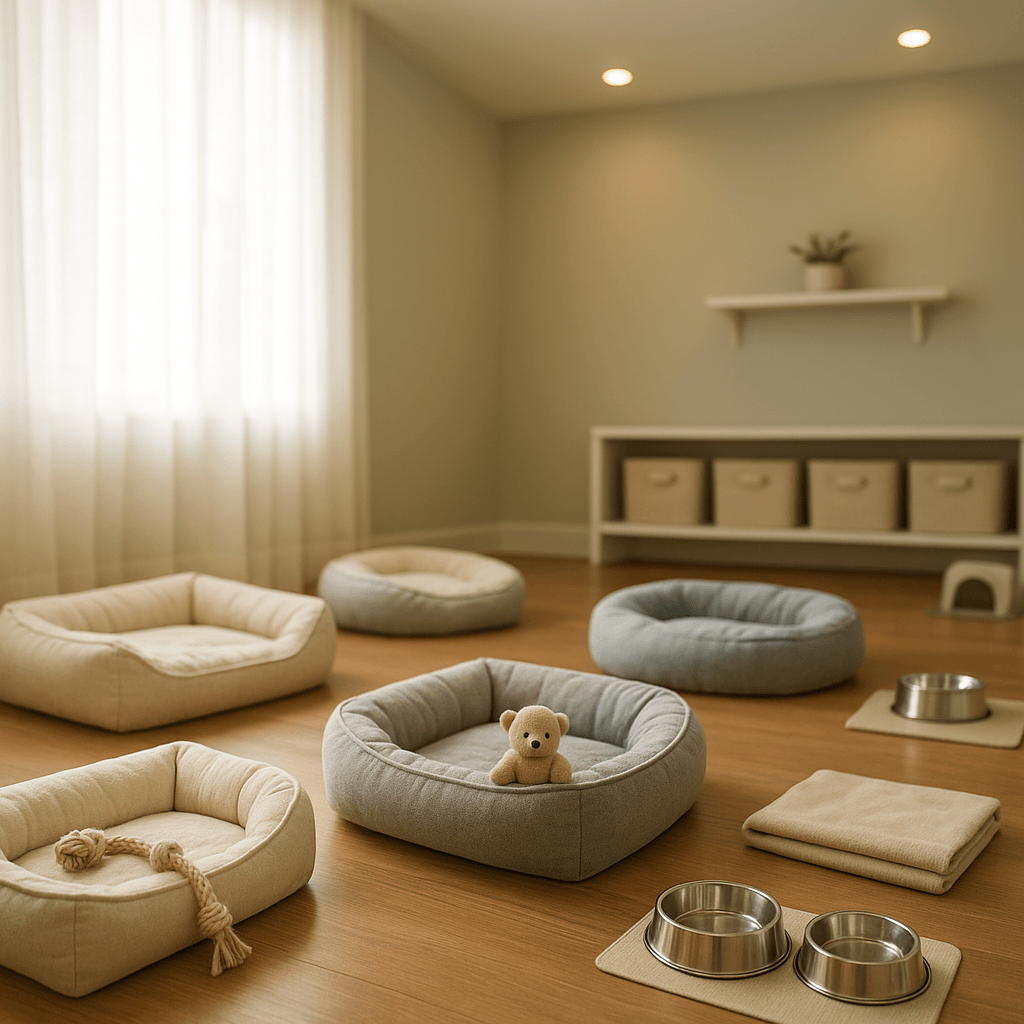 Sauberer Raum für Übernacht-Boarding